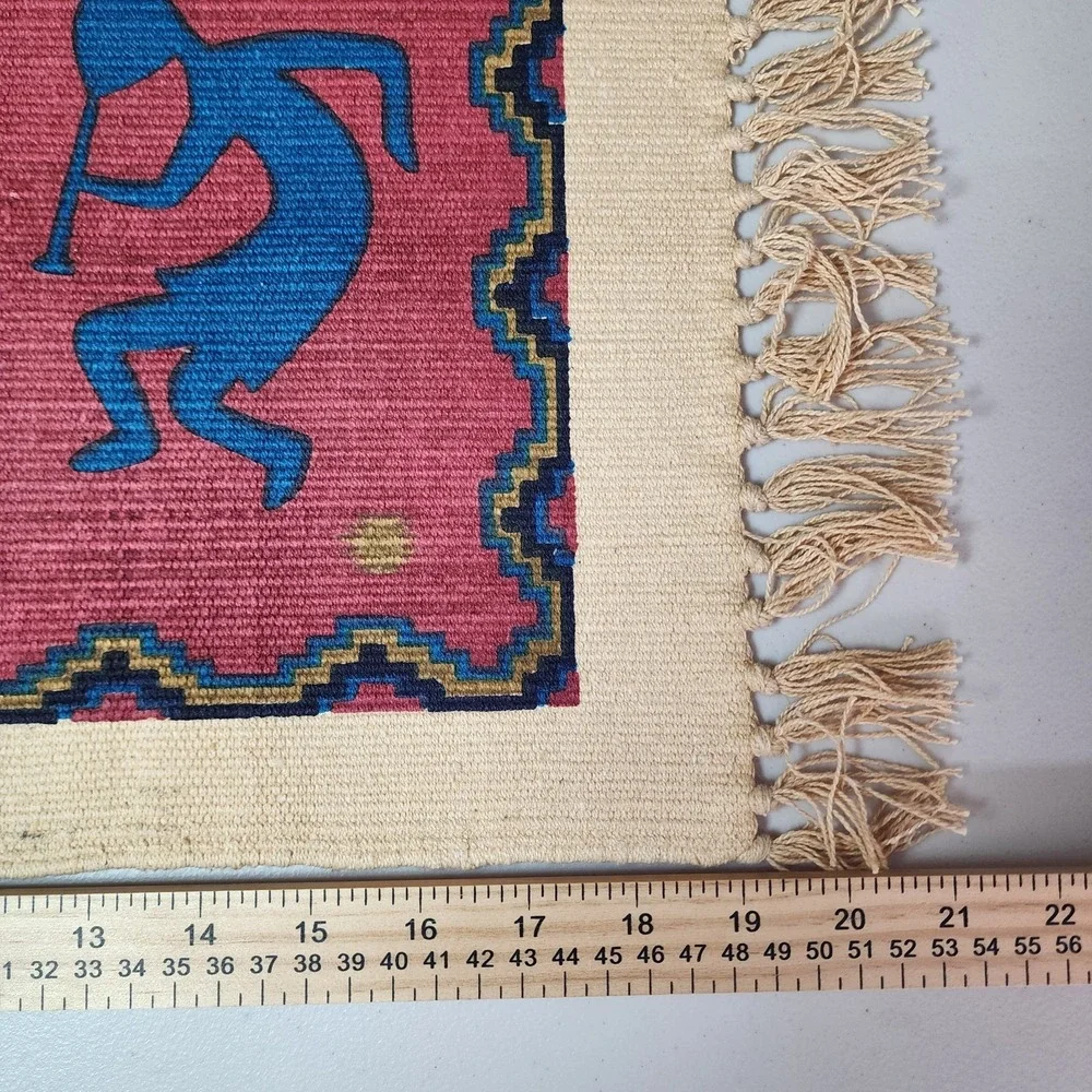 Southwestern 6 KOKOPELLI Cotton Woven Placemats EL PASO SADDLE BLANKET CO